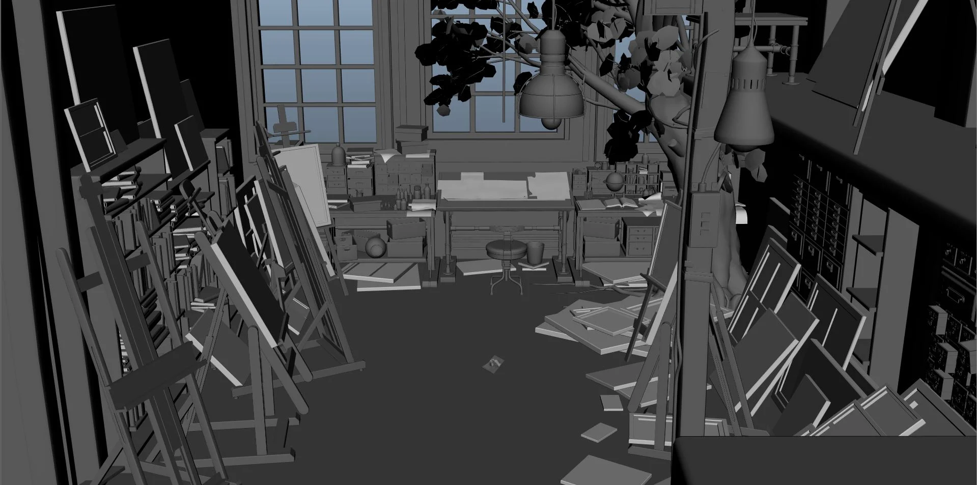 Scarlet Sins - Art Studio Environment 03