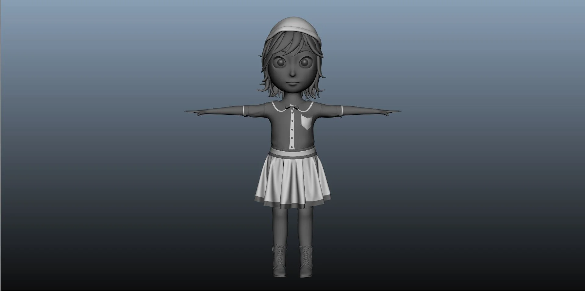 Child Scarlet Character Model 01