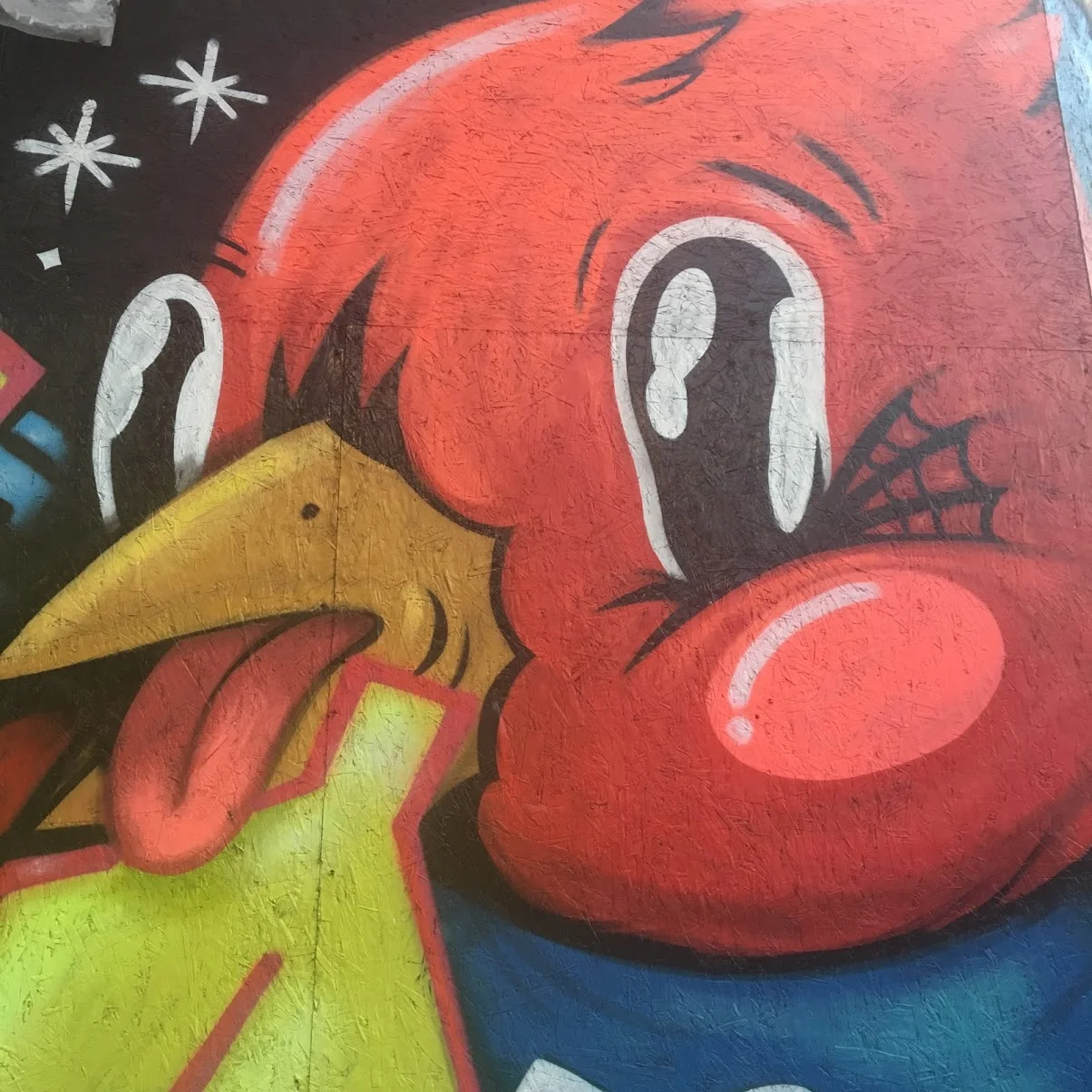 Pilsen Mural Perez Bird Mask - photo by Karen Jean Martinson