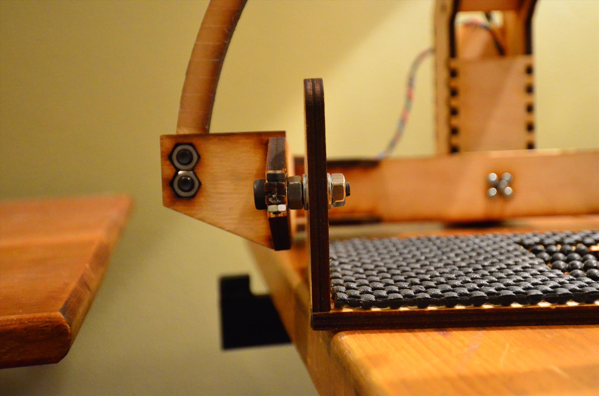 Bearing and spacers on camera platform