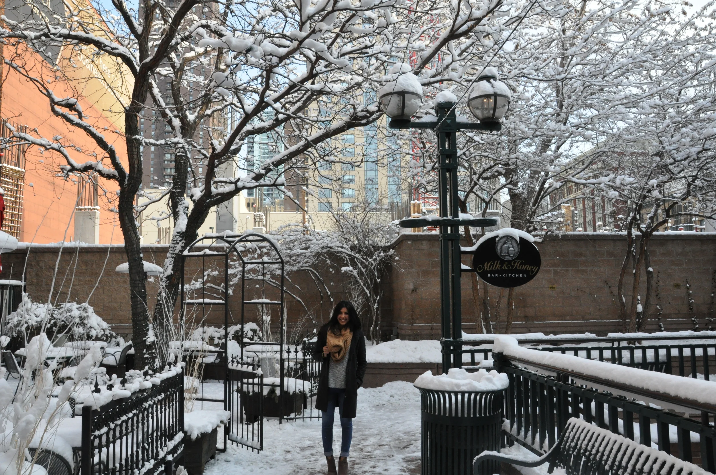 Putting my coat to good use in snowy Denver this past weekend. 