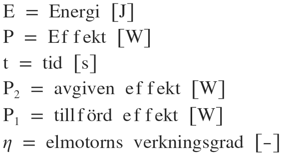 Effekt Vridmoment Formel () Effekt Vridmoment Formel