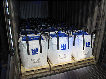 Höganäs 2015. Container med 24 pallar.
