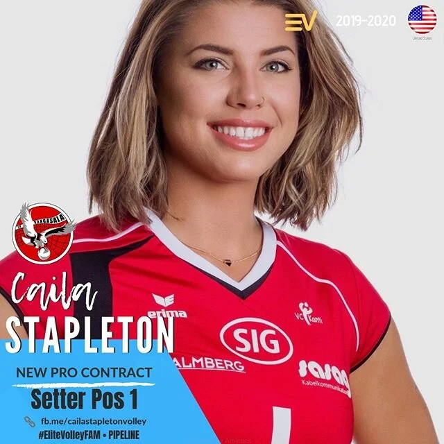 👇LEAVE TIPS FOR HER IN FINLAND OR AS A &ldquo;ROOKIE&rdquo; below!
.
Caila STAPLETON (USA) SETTER inks 2nd pro deal for a team in Finland&rsquo;s A1 after a break from #provolleyball we&rsquo;re happy to help her get started again!

#EliteVolleyPipe