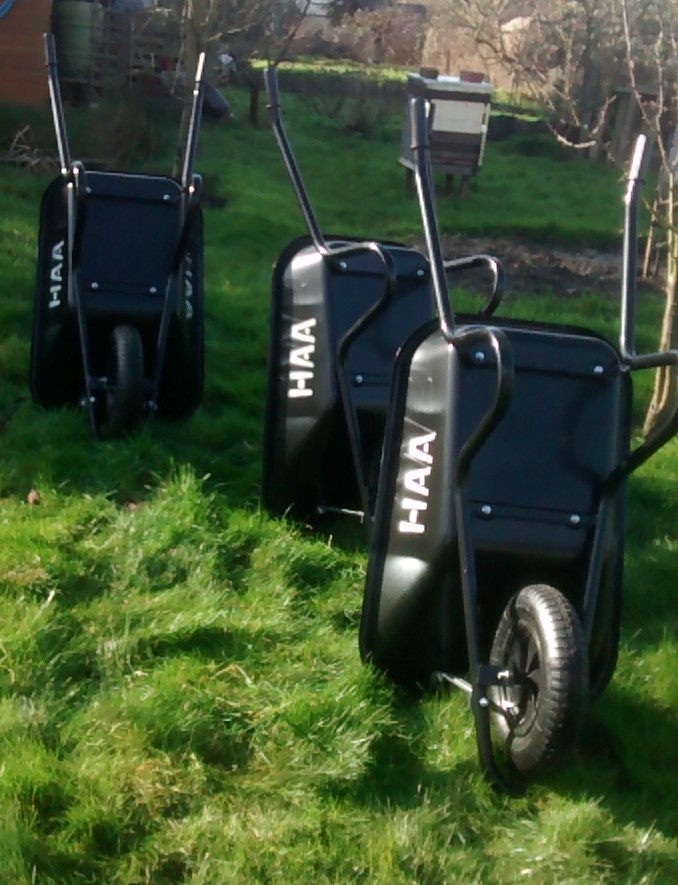 Our smart new wheelbarrows