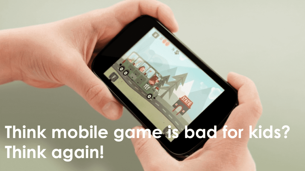 Mobile game for kid to play in car to keep parents driving safely