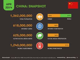 Data of Chinese internet users