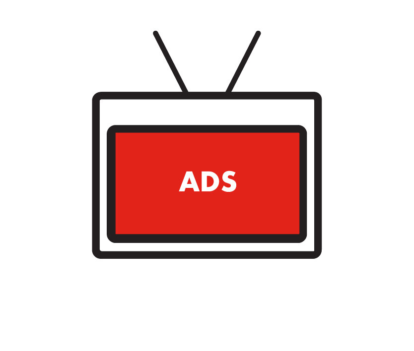 Radio, TV and cinema advertising