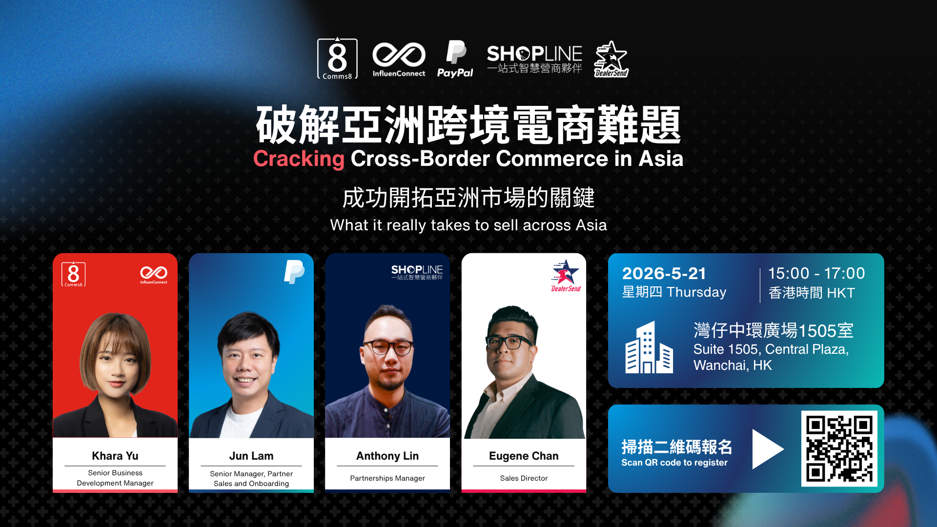 Comms8 and InfluenConnect Partner with PayPal, SHOPLINE and DealerSend to Explore the Future of Cross-Border Commerce in Asia