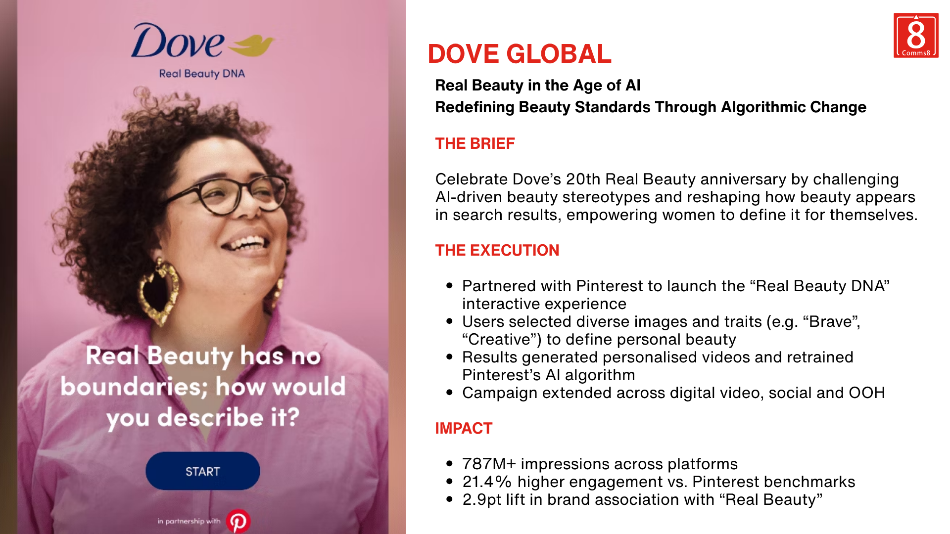 Dove Real Beauty campaign using AI