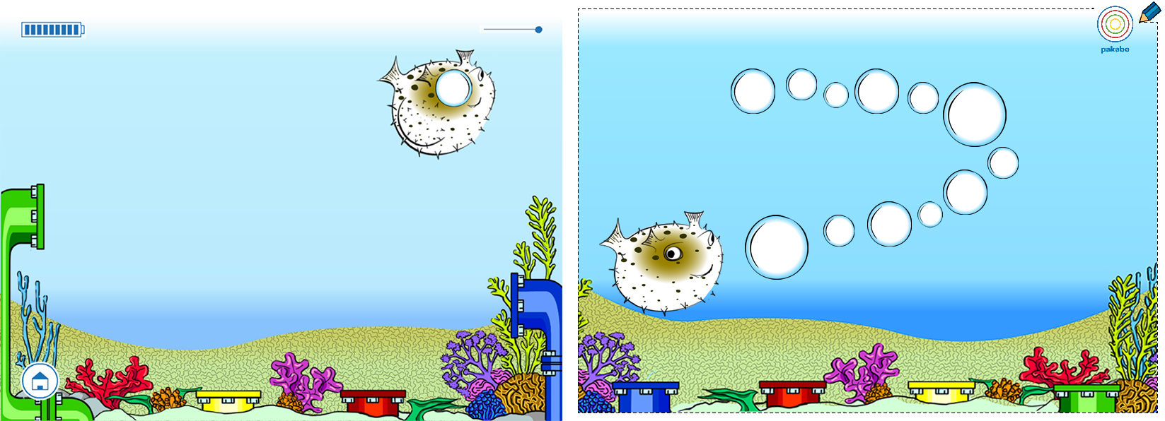 For underwater scene different table was created.