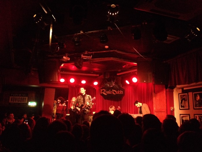 Hozier playing a gig at The Roisin Dubh in Jan 2014.