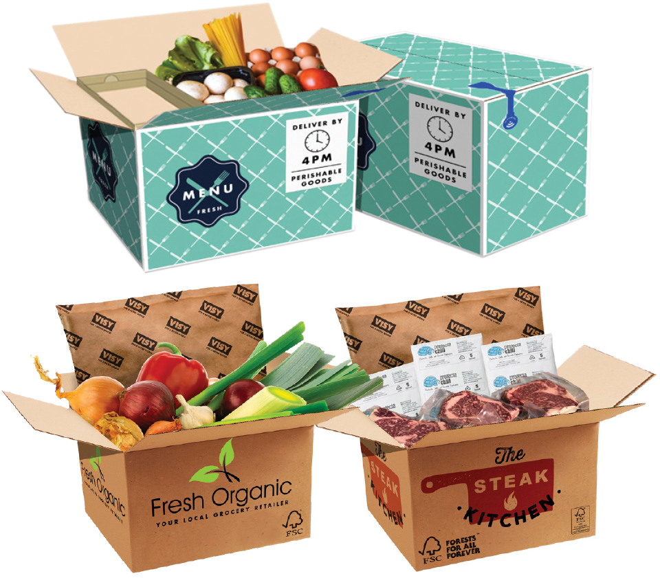 Thermal Insulation Frozen Food Packaging Styrofoam Box