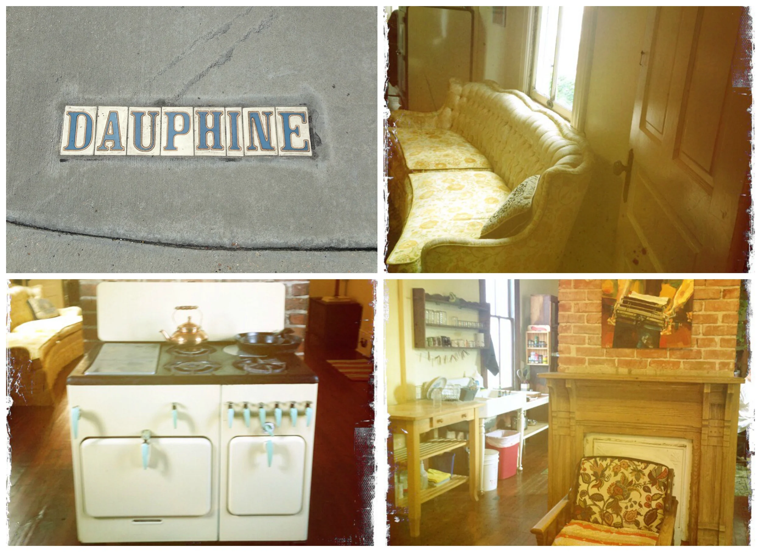 The charming interior of our house on Dauhpine Street