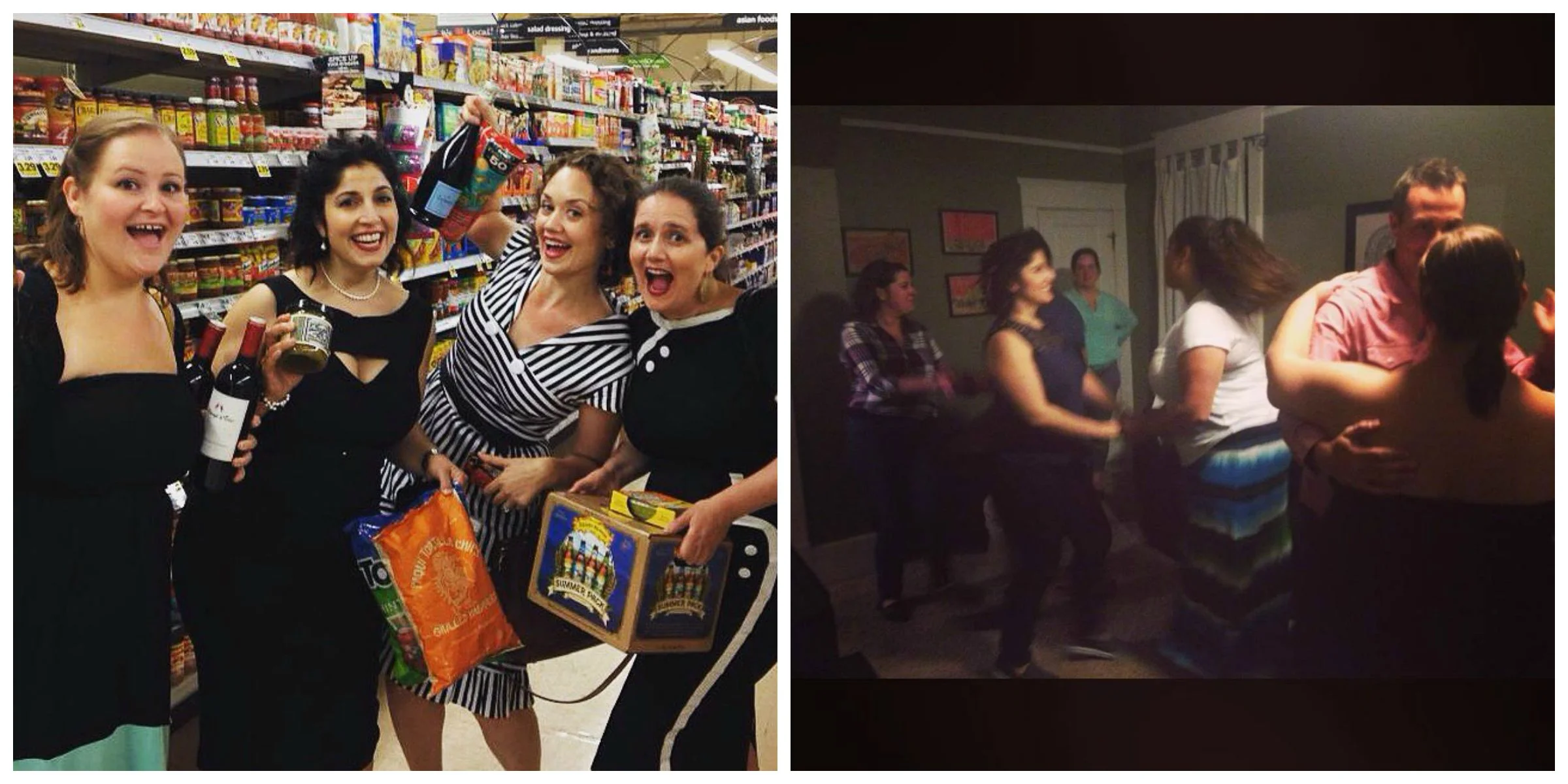 Post-gig at PLU, we made a run for some brewskis and nibbles with our singer-friend Wendy Gilles, herself a New Yorker and PLU alumna. Then we headed back to the Nelson's place for a rocking dance party (Melissa and Tiana can be seen cutting a rug, above). What a night!