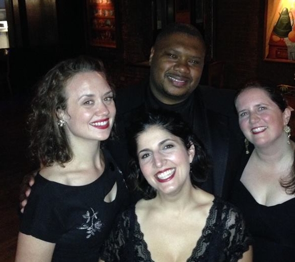 All smiles the night we met Wycliffe, when we were all digging Vince Giordano & the Nighthawks in midtown Manhattan.