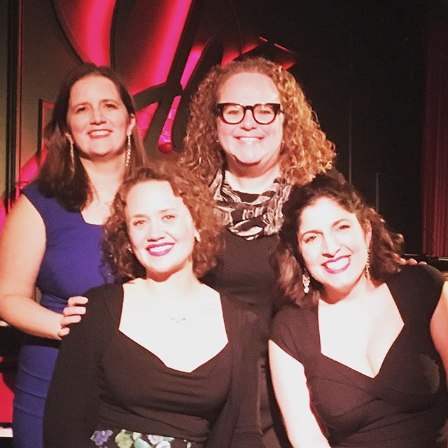 Duchess loves Heather Bambrick! This shot was taken this spring at the Jazz Bistro in Toronto, where Heather sat in with us for a four-part-harmony rendition of "Que Sera, Sera."