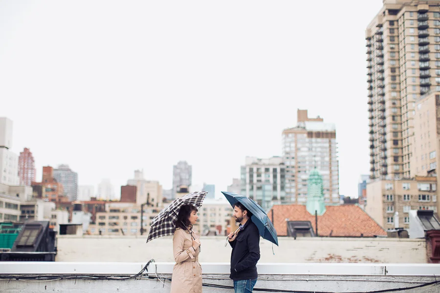 Cory + Grace - Rainy Day Engagement Session