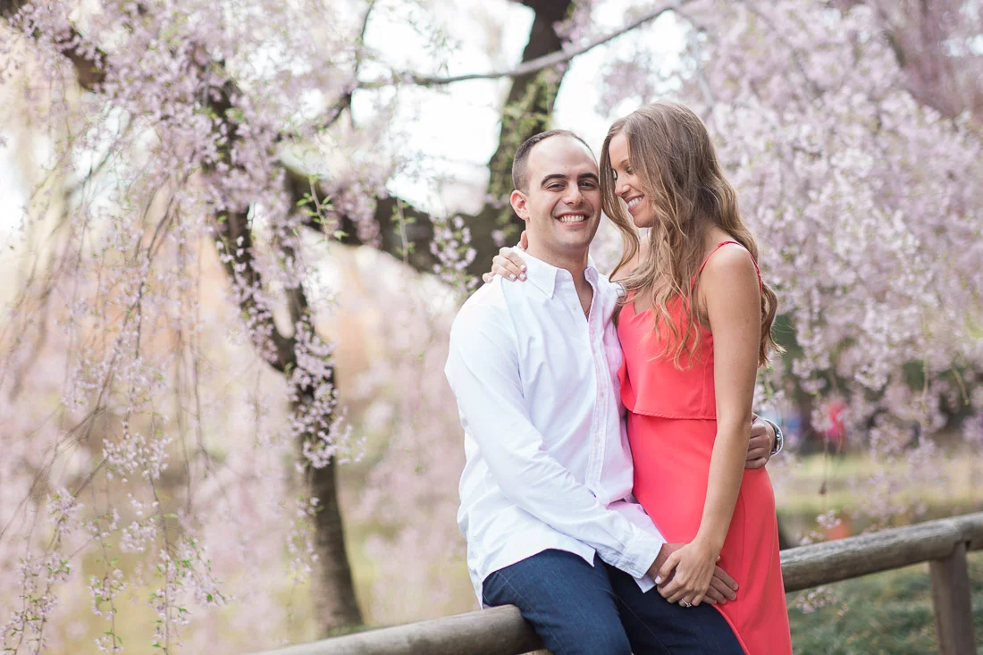 Adam + Lauren - Brooklyn Botanic Garden Engagement Session
