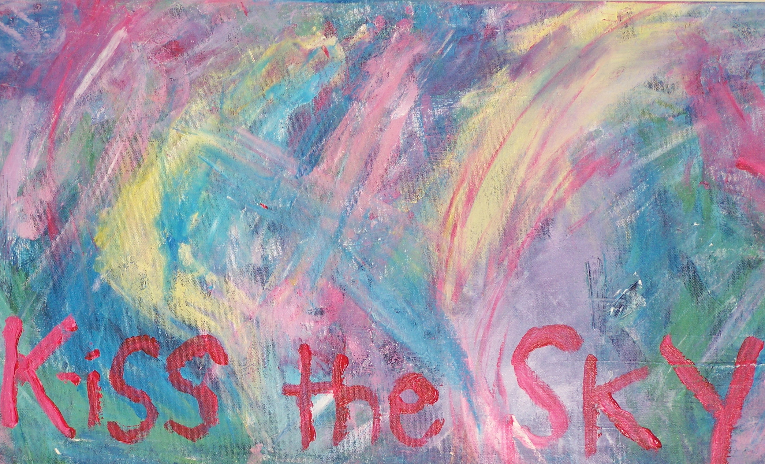 My daughter's tribute to Jimi Hendrix - good guitar players are saints in our house