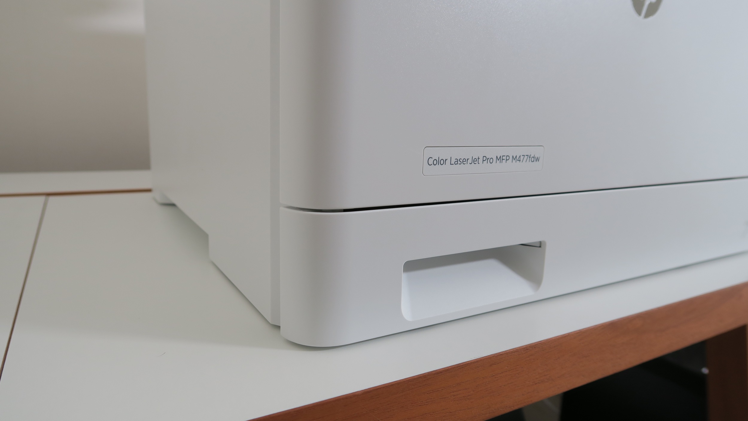 The HP Color LaserJet Pro is very sleek. Photo ©Geekanoids.