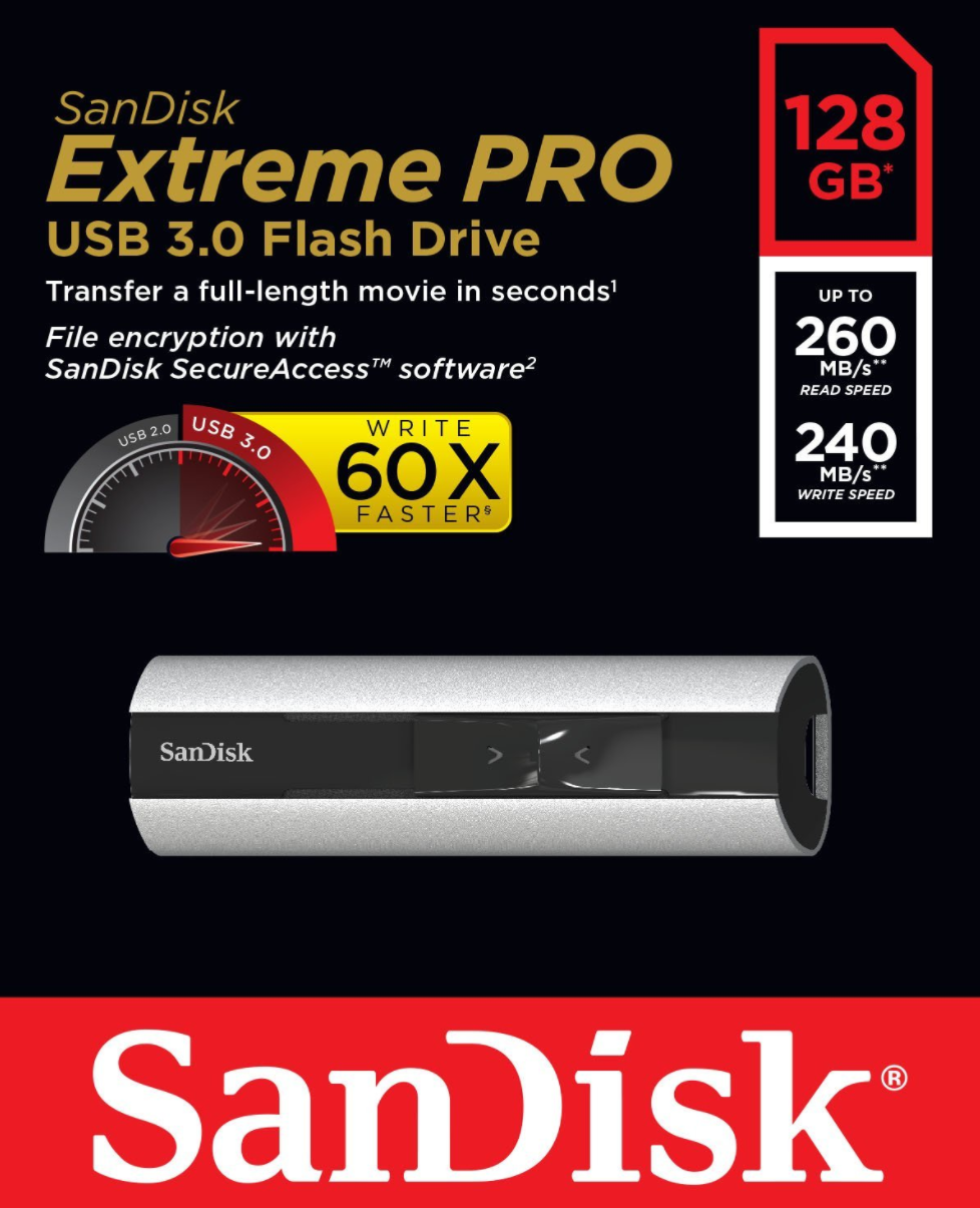 16 OFF SanDisk Extreme Pro USB Flash Drive • UK — Geekanoids