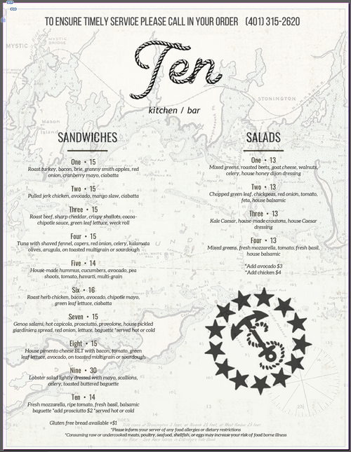 Ten Sandwiches Ten Sandwiches