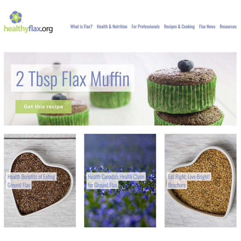 HealthyFlax Website Launch