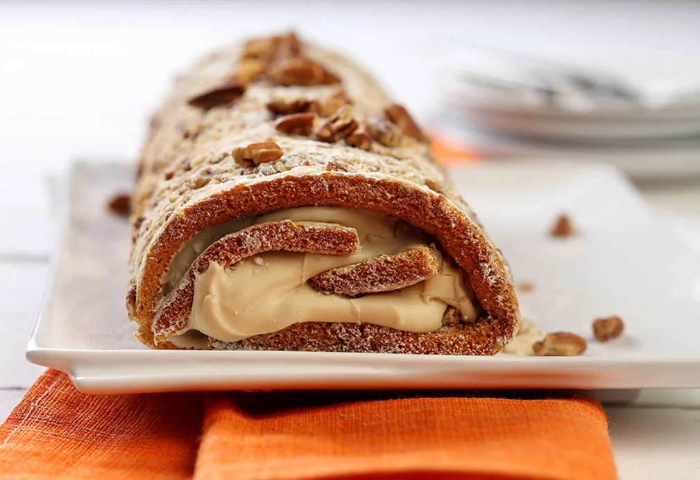 Pumpkin Pecan Cheesecake Recipe courtesy of canolainfo.org