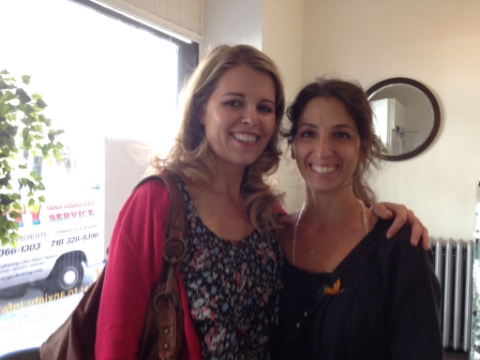 Leaving YinOva Center after Stephanie's acupuncture appointment!