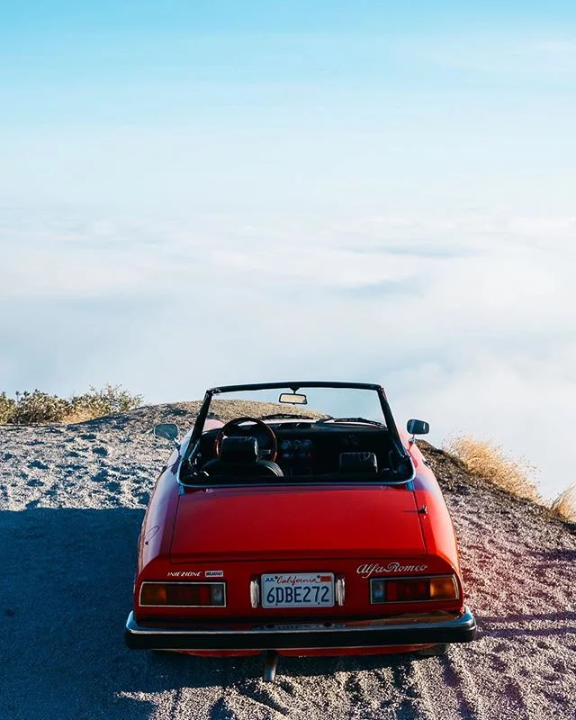 Alfa Spider, above the clouds