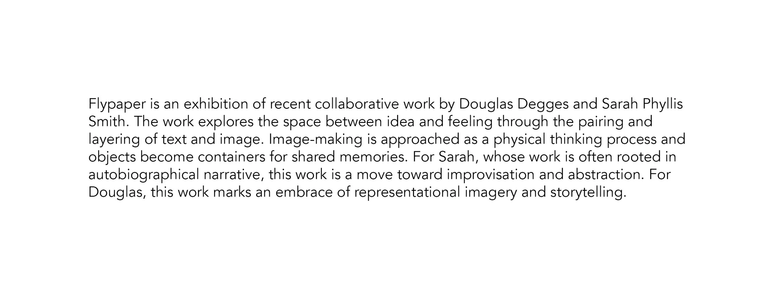 Flypaper Exhibition Statement