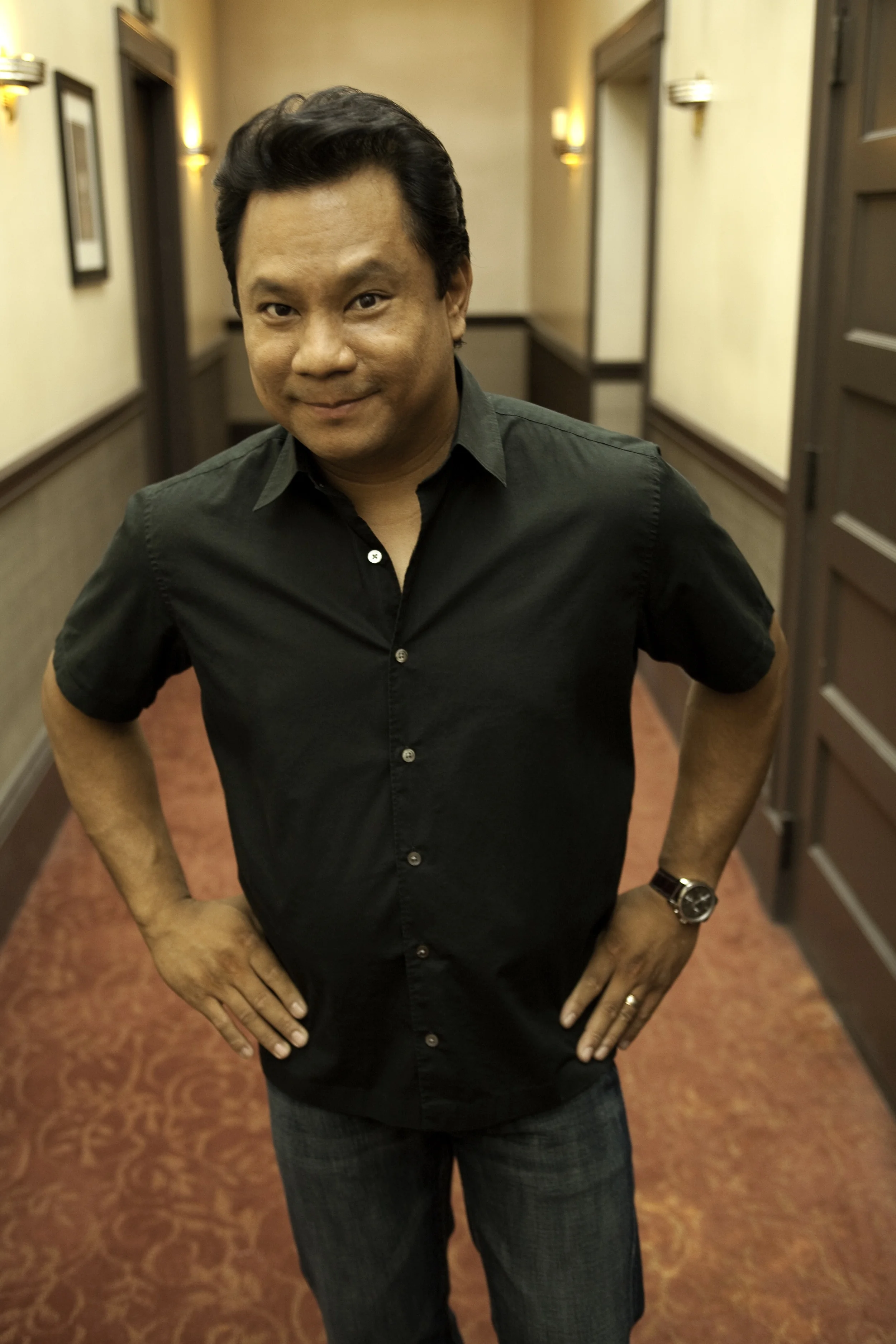 Many claim that college is the turning point in one’s life , when one finds his or her future. This was the case for San Francisco Bay Area comedian Rex Navarrete, when Navarrete’s college professor told him he was wasting his talents. “He told me, ‘Get out of my office-we shouldn’t be joking here, you should be taking those jokes to the stage,” recalls Navarrete of his Asian American Studies professor Dan Gonzales, the teacher who encouraged his dream to be a comedian in 1989. That spring, 19 year-old Navarrete was baptized by fire, entertaining a crowd of 800 at the annual Asian Pacific Islander Student Union conference at UC Santa Cruz. A lot has happened since then. Navarrete has performed his brand of comedy all across the nation touring numerous colleges, universities and community events. He has become a household name in Filipino American homes. Navarrete remains to be one of the hardest working, relatively unknown American comedians today though he’s performed alongside notable national headliners as George Lopez, DL Hughley, Paul Mooney, among others.