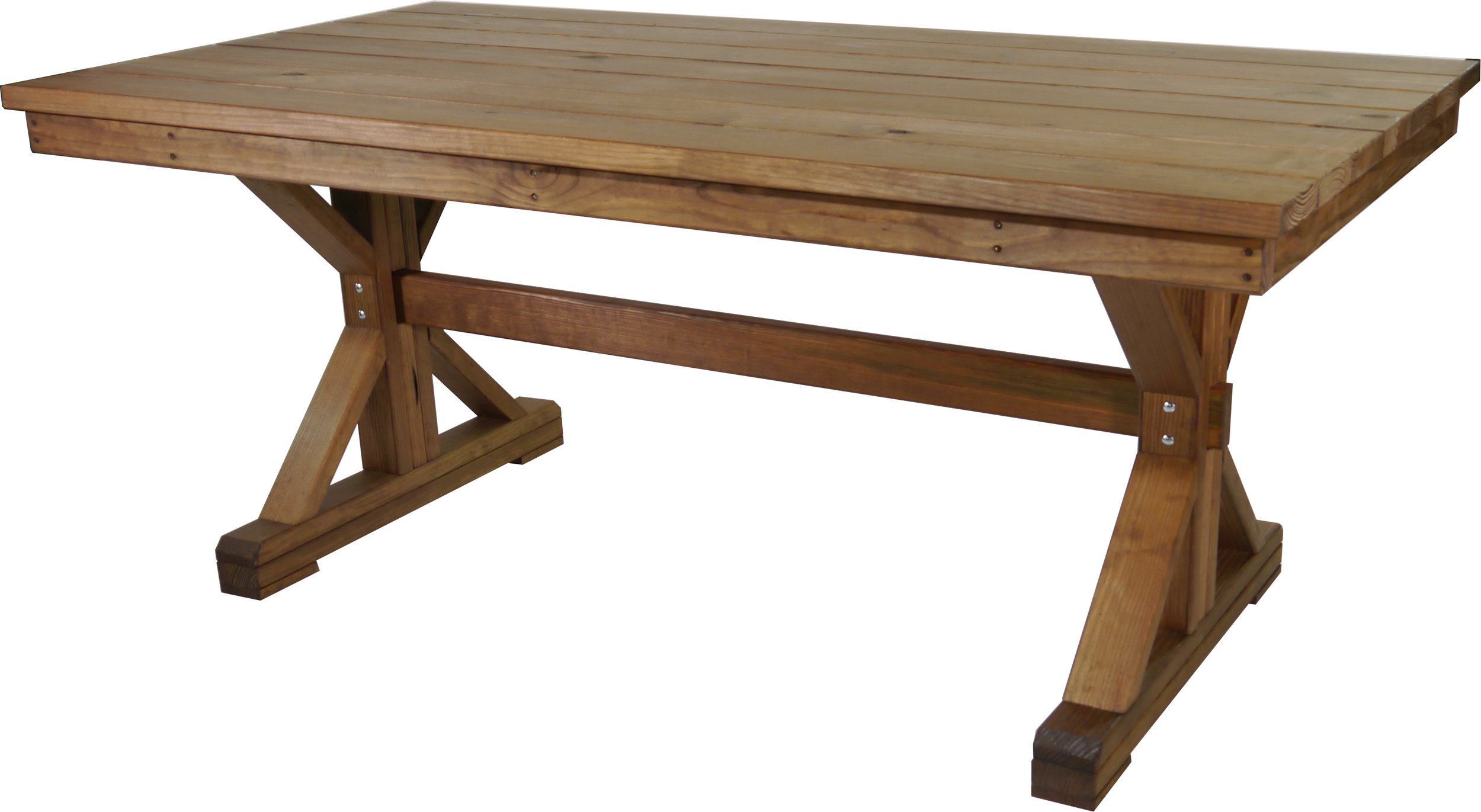 6' Farmhouse Table 71" Long X 37 1/2" Deep X 30" Tall