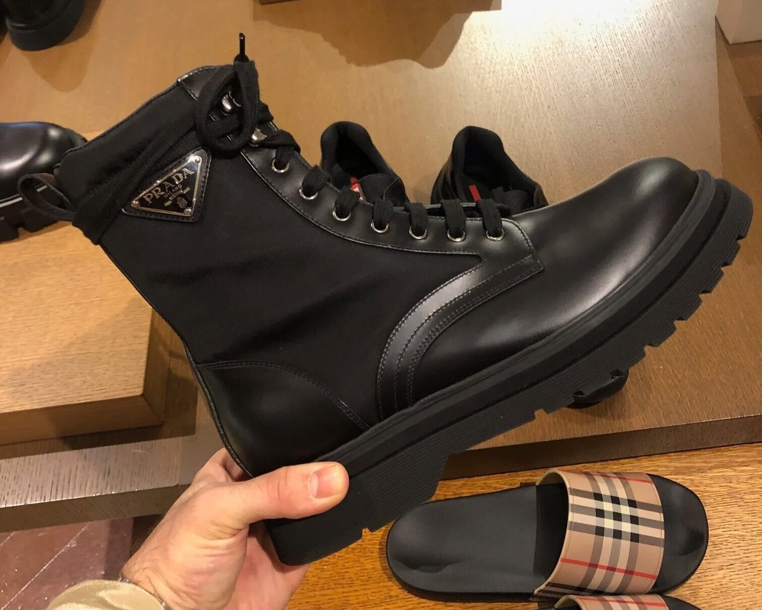prada work boots