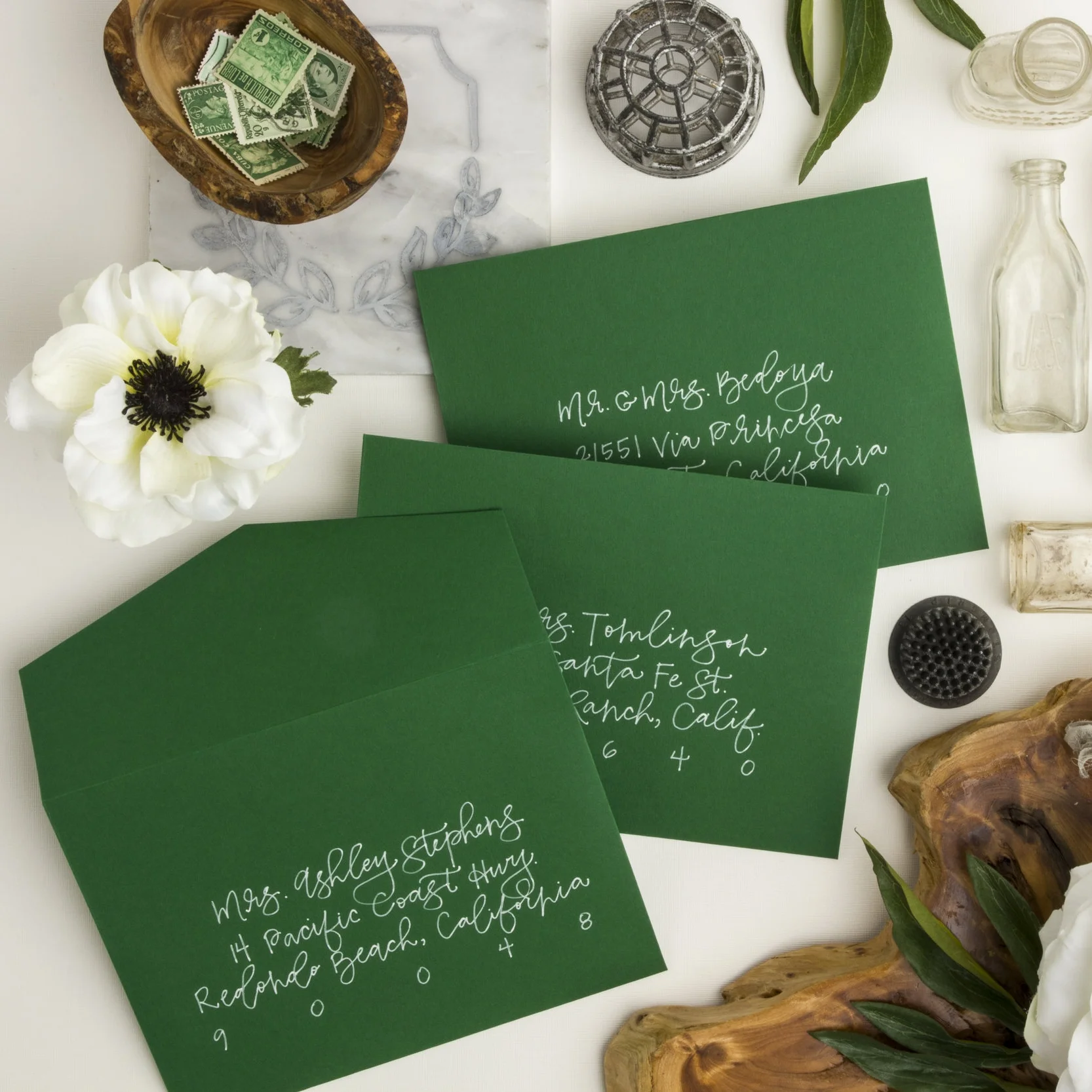 SIMPLE LINE CALLIGRAPHY ENVELOPES: $2.00/EA