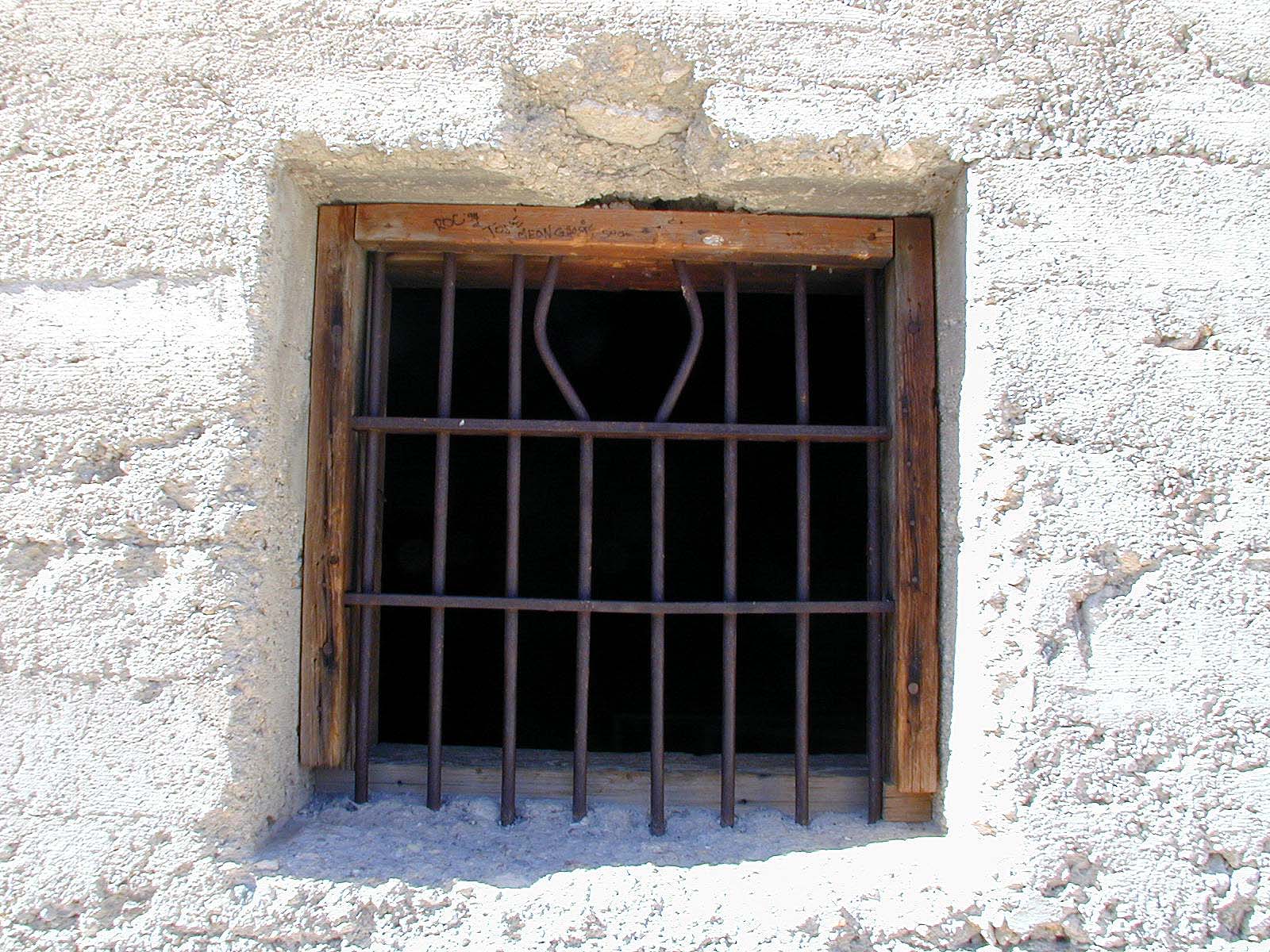 Jail cell doors and bars are still quite sturdy.