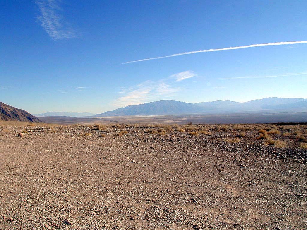 Death valley, looking southward from Titus Canyon. 36°49'16.1"N 117°10'23.2"W