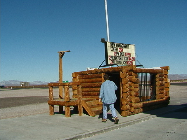 Jail made out of giant Lincoln Logs