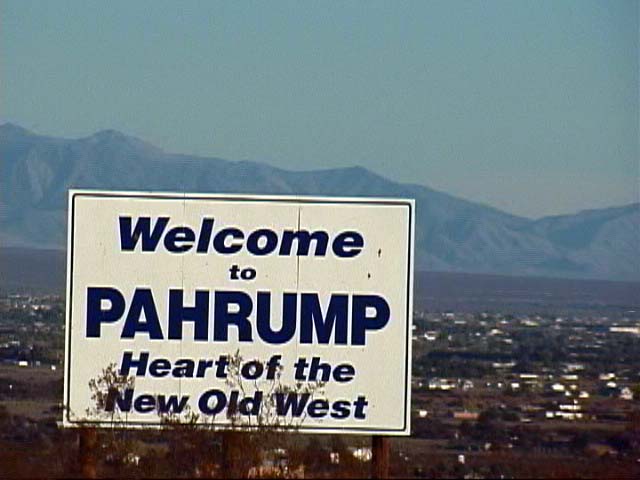 The return trip passed through Pahrump - heart of the new old west