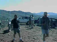Spreading out to look for horses