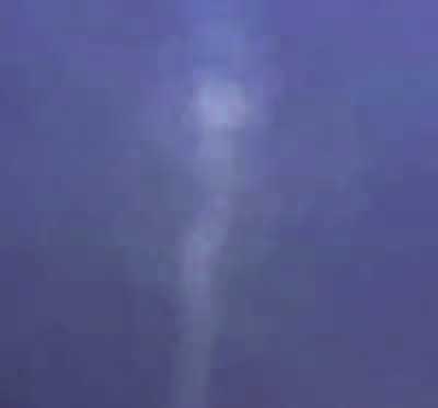 Underside view of dust-devil