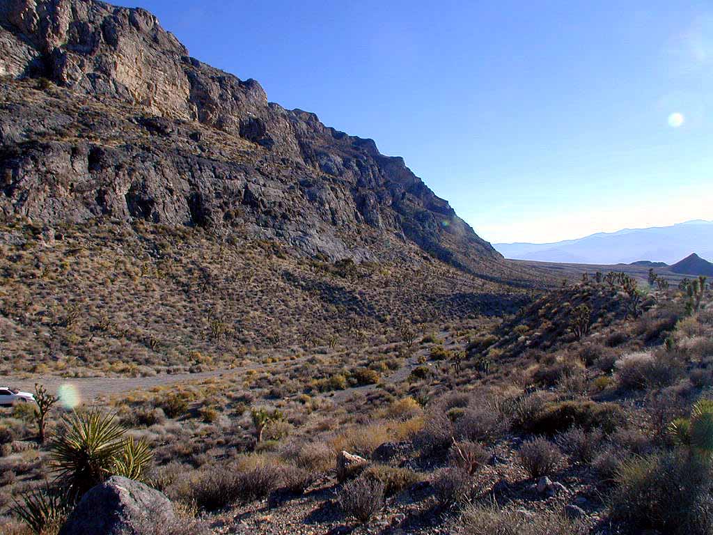 Rugged terrain around Cow Camp