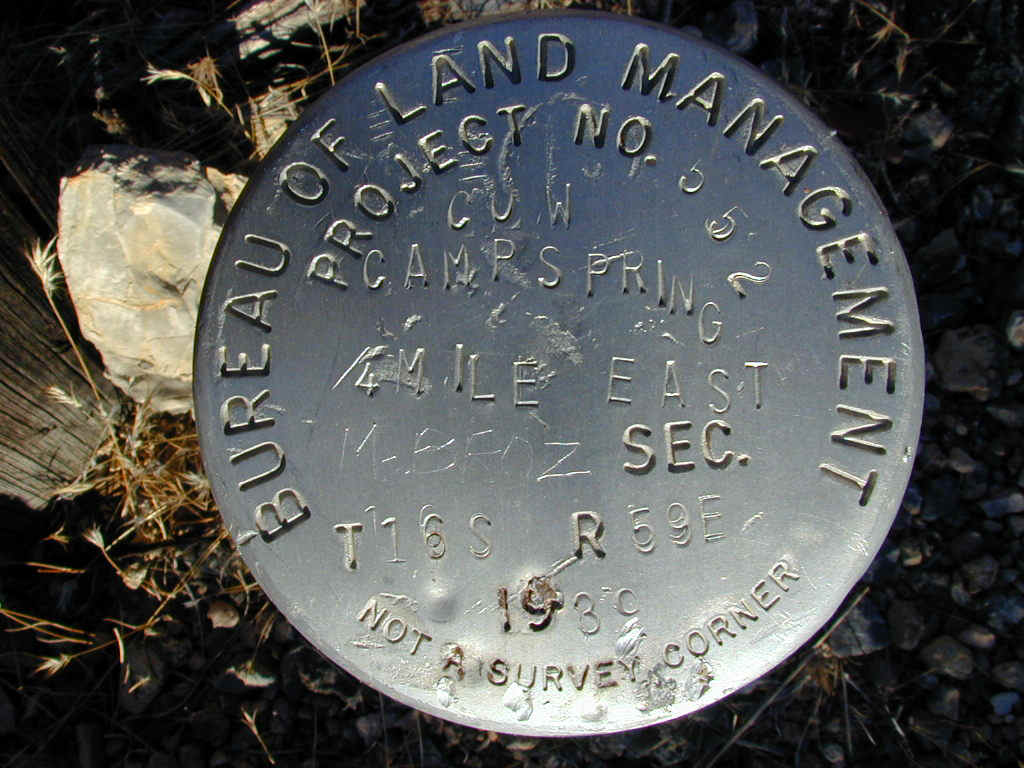 Bureau of Land Management Project No. 552 Cow Camp Spring