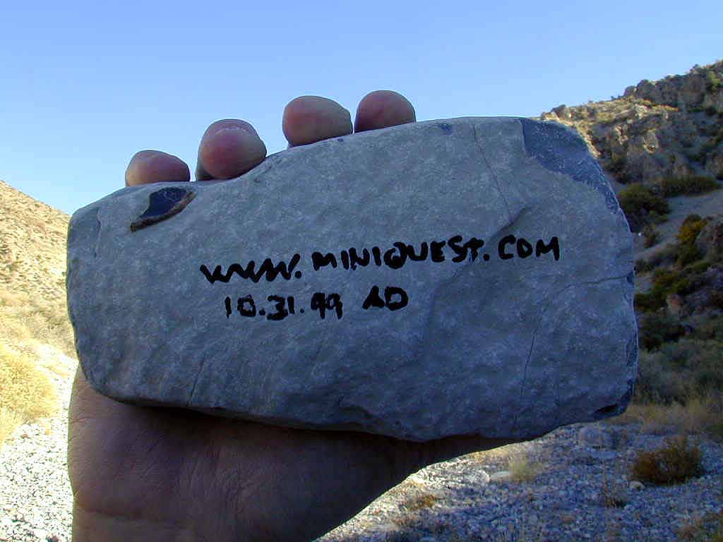 This rock was hidden on the trip.