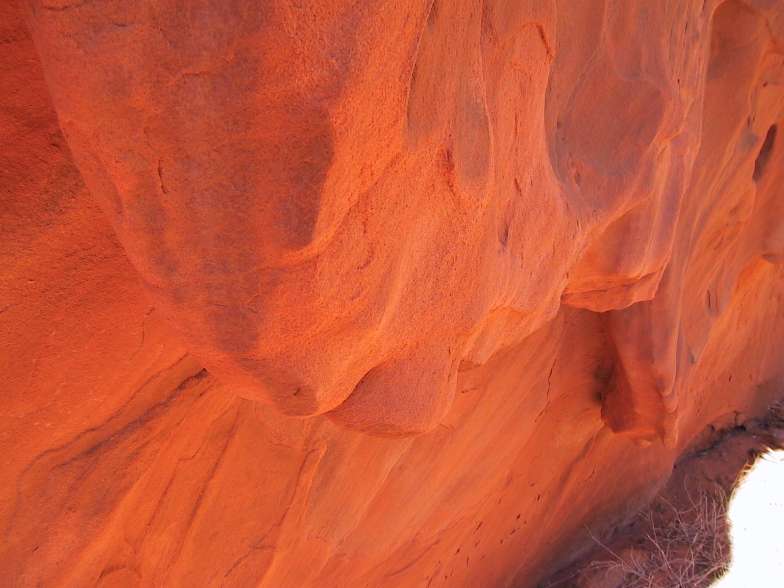 The rocks were mostly made of sandstone