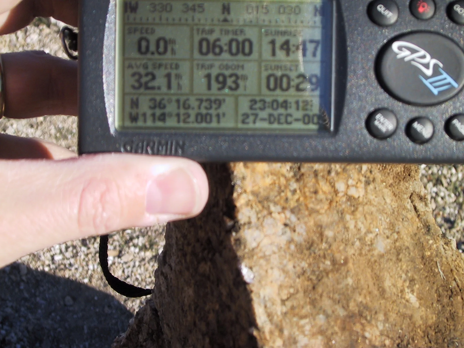 N36 16.739, W114 12.001
