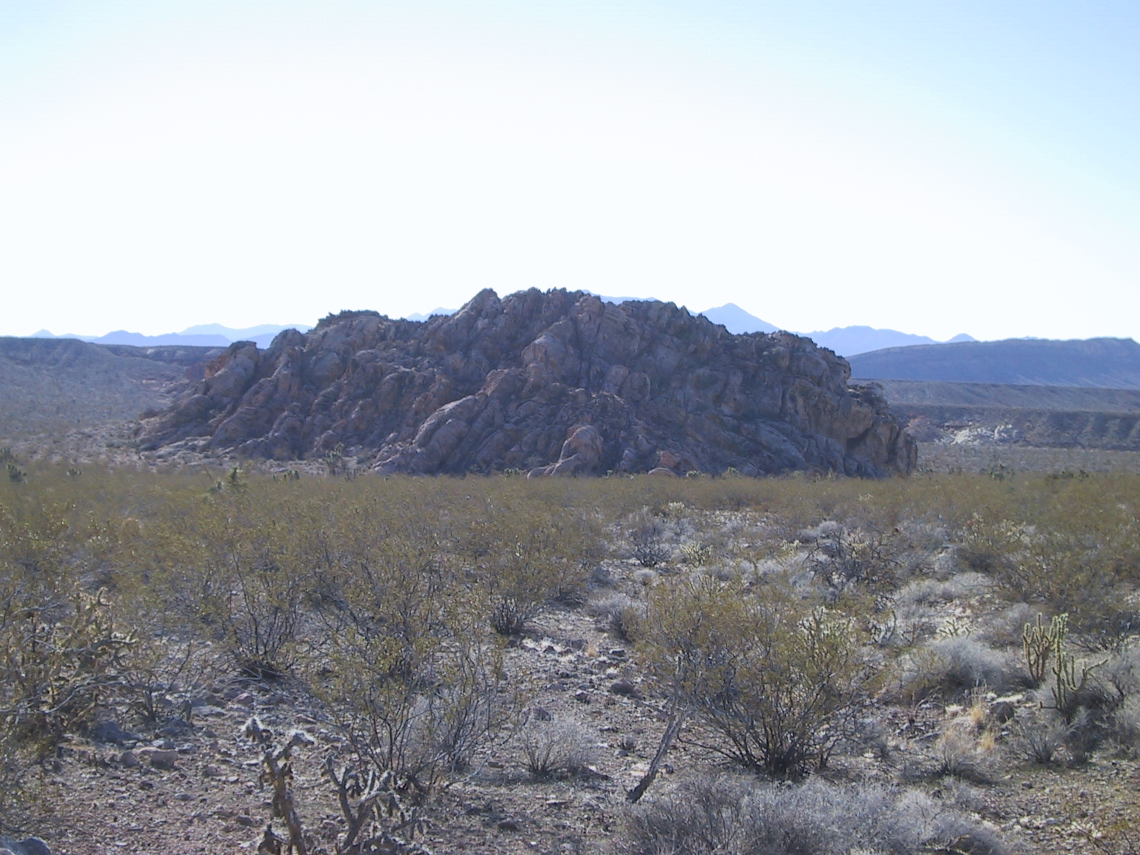 Sandstone outcroppings like this were common here