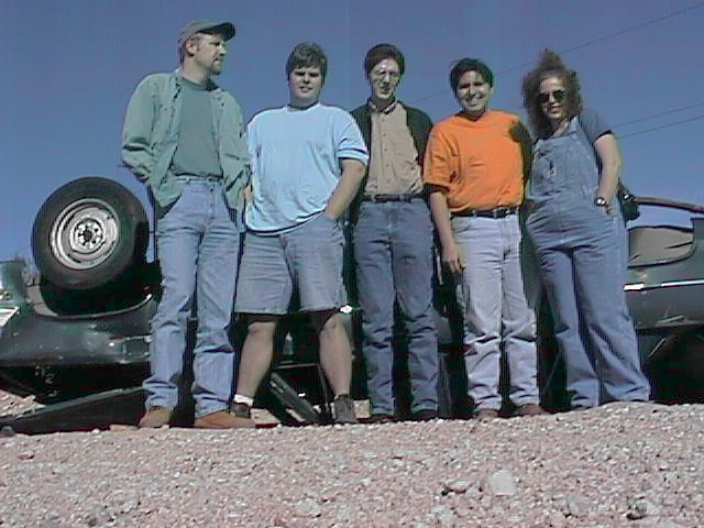 The final group (from left to right): Ted Morris, Mike Legg, Joe Bostic, Dwight Okahara, Maria Legg
