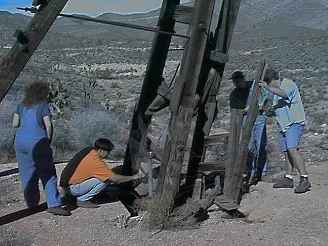 All are fascinated by the depth of the mine